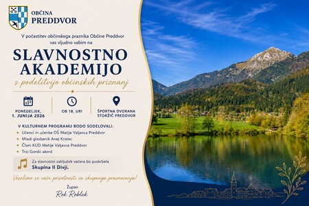 Vabilo na slavnostno akademijo