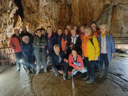 Pohodniki v Grotta Gigante