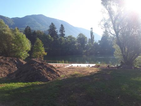 Urejanje zahodne obale jezera