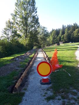 Urejanje zahodne obale jezera